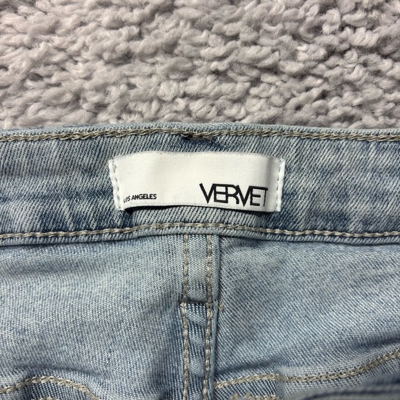 Vervet Jeans Womens 26 Mom Jean Light Wash Distressed Holes Casual Denim High - Picture 2 of 6